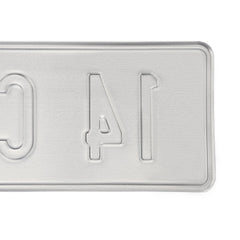 14 Character European License Plate