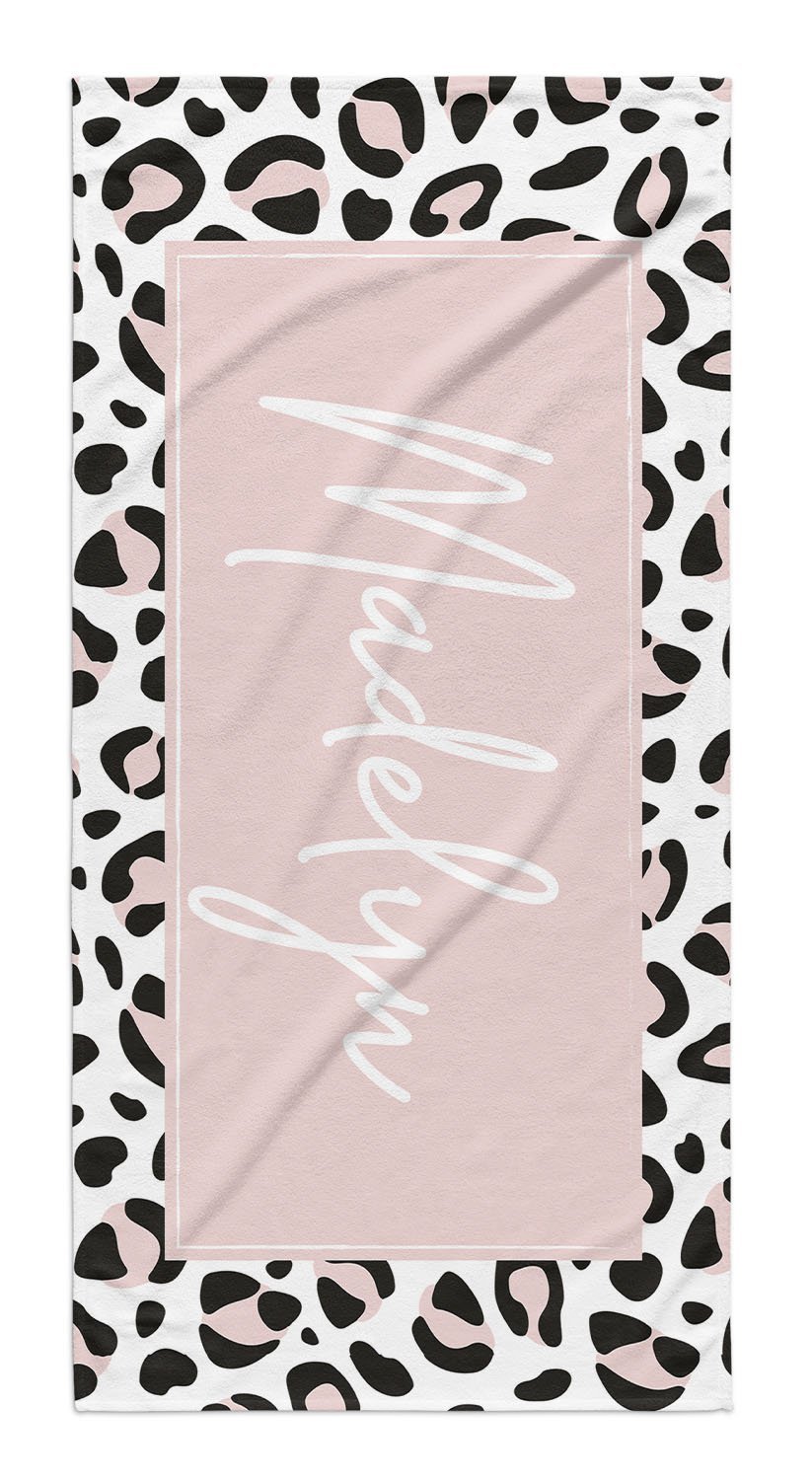 ANIMAL PRINT BOX PERSONALIZED TOWEL