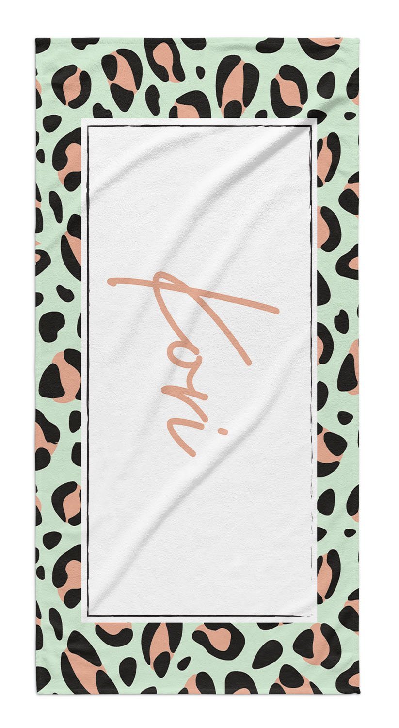 ANIMAL PRINT BOX PERSONALIZED TOWEL