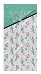 CACTUS COLORBLOCK PERSONALIZED TOWEL